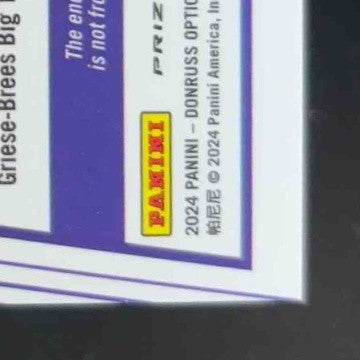 2024 Panini Donruss Optic J.J. McCarthy Rookie Phenoms Blue Hyper Memorabilia RC