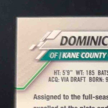 2020 Topps Pro Debut Dominic Fletcher Auto Green 49/99 #PD-109 Cougars