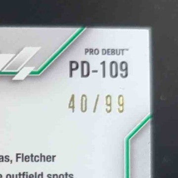 2020 Topps Pro Debut Dominic Fletcher Auto Green 49/99 #PD-109 Cougars
