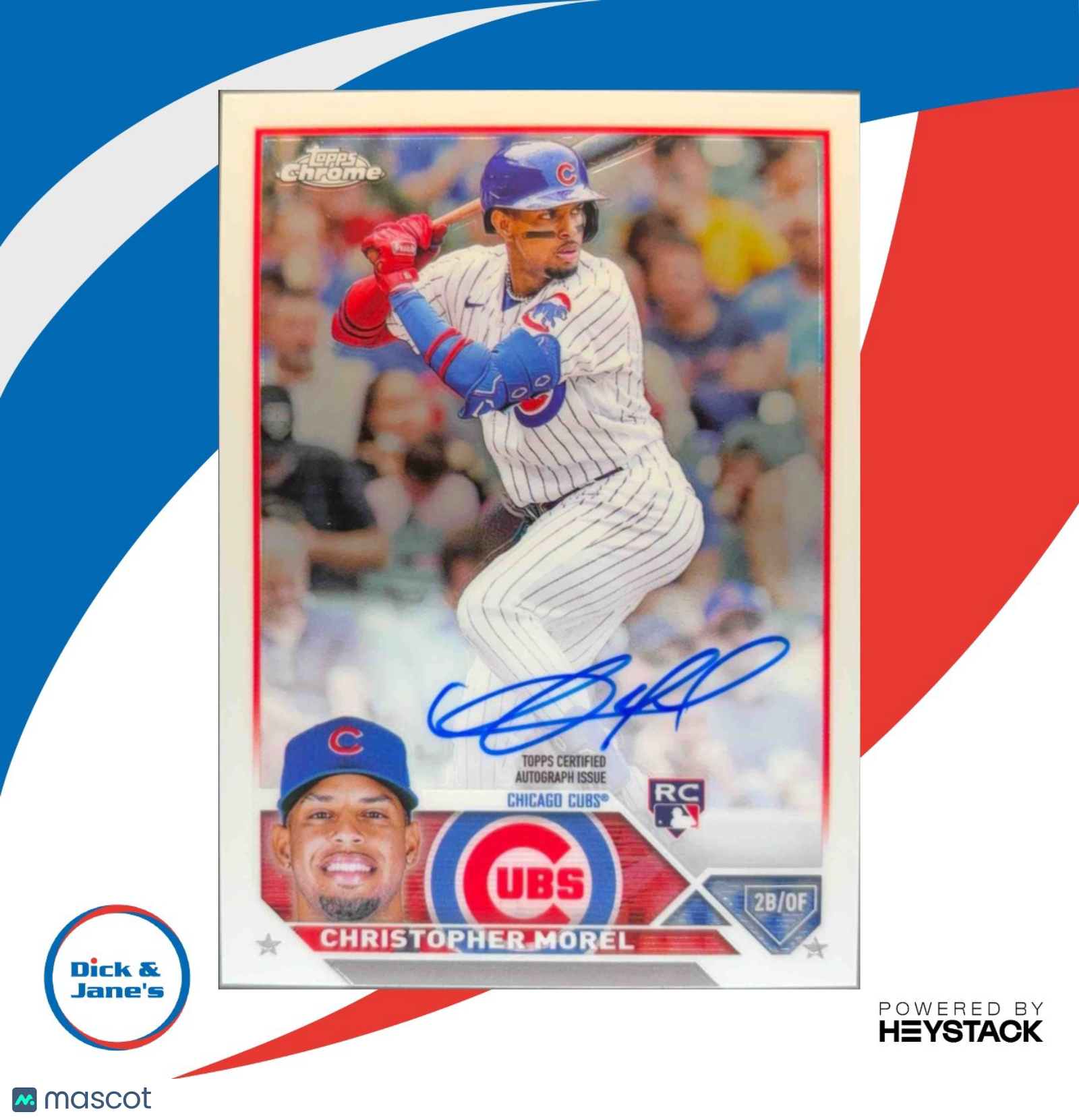 2023 Topps Chrome Christopher Morel Rookie Auto #RA-CMO Auto RC Chicago Cubs