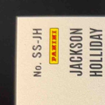 2023 Panini Chronicles Jackson Holliday Status Swatches MEM Baltimore Orioles