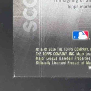 2016 Topps Update Blake Snell Scouting Report Auto #SRA-BS RC Tampa Bay Rays