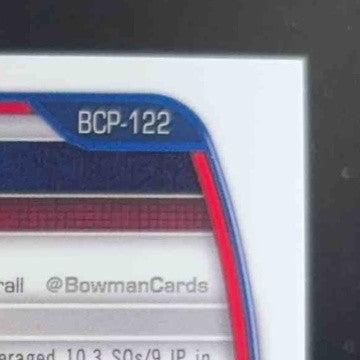 2023 Bowman Blake Loubier Chrome Prospects Yellow Lunar Crater Ref 34/75 1st