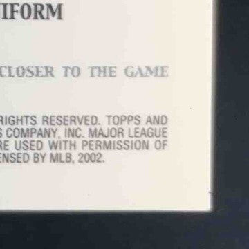 2002 Topps Tribute Frankie Frisch Milestone Materials Memorabilia Cardinals