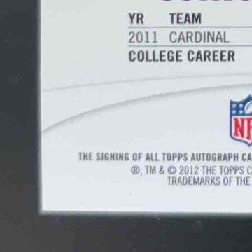 2012 Topps Prime (Hobby) Andrew Luck Rookie Auto /260 #1 RC Indianapolis Colts