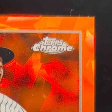 2023 Topps Chrome Update Sapphire Randy Vasquez Orange 15/25 RC New York Yankees