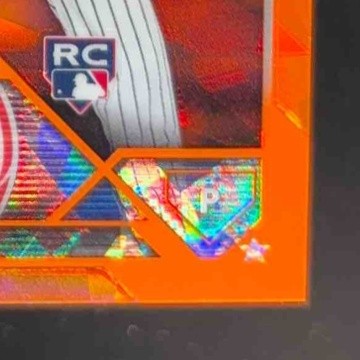 2023 Topps Chrome Update Sapphire Randy Vasquez Orange 15/25 RC New York Yankees