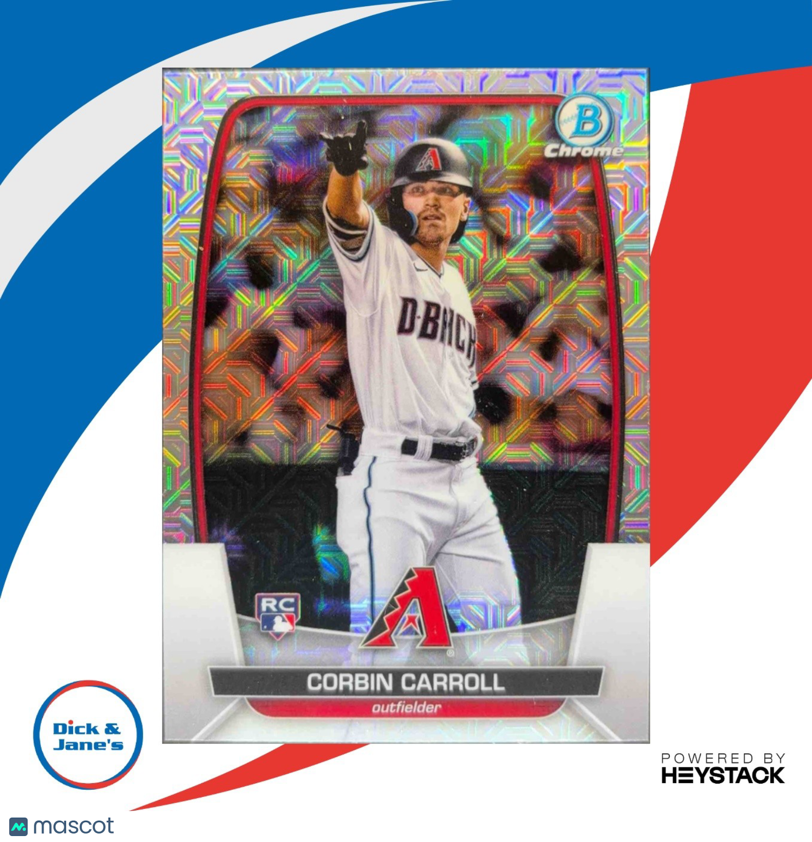 2023 Bowman Corbin Carroll Mega Box Mojo Refractor #73 RC Arizona Diamondbacks