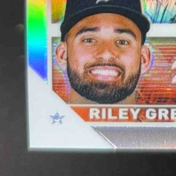 2023 Topps Chrome Riley Greene #182b SP Signing Variation Detroit Tigers