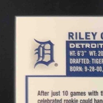 2023 Topps Chrome Riley Greene #182b SP Signing Variation Detroit Tigers