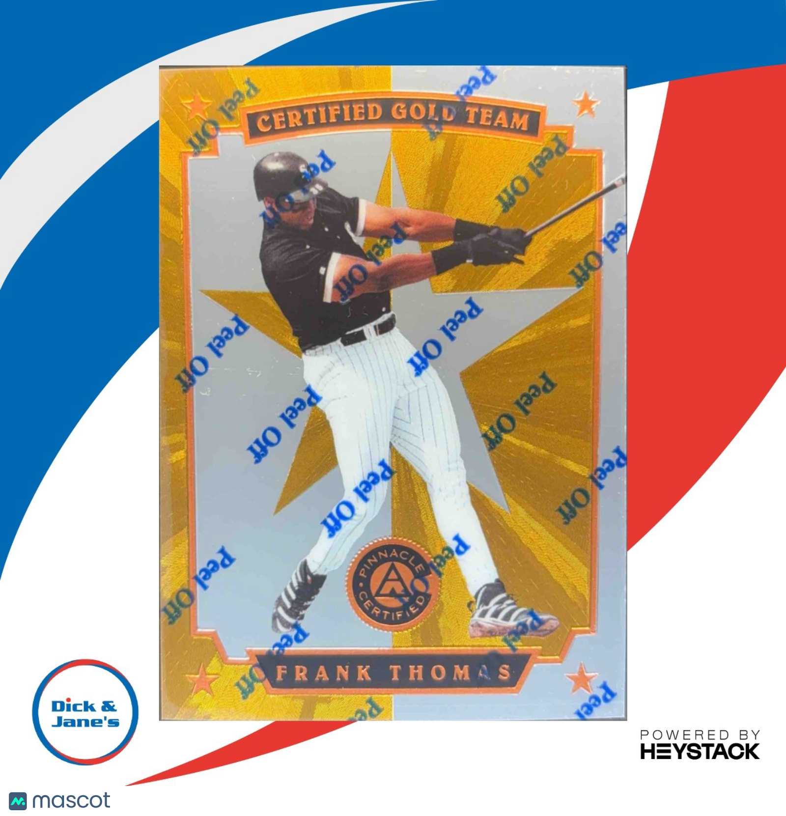1997 Pinnacle Certified Frank Thomas Gold Team #1 Chicago White Sox