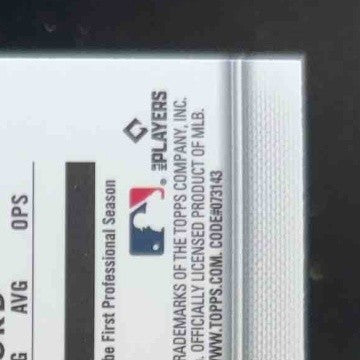 2024 Bowman Abraham Nunez Chrome Gold Shimmer Refractor /50 1st Prospect Rookie