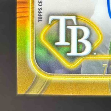 2024 Topps Gilded Collection Curtis Mead Chrome Gold Auto 72/99 Tampa Bay Rookie