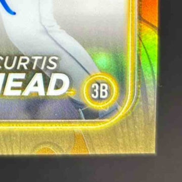 2024 Topps Gilded Collection Curtis Mead Chrome Gold Auto 72/99 Tampa Bay Rookie