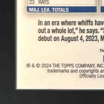 2024 Topps Gilded Collection Curtis Mead Chrome Gold Auto 72/99 Tampa Bay Rookie