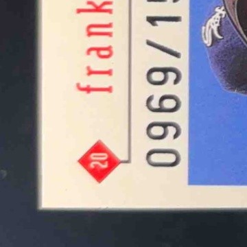 1999 Upper Deck Black Diamond Frank Thomas Triple /1500 #20 Chicago White Sox