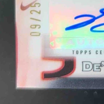 2023-24 Topps Finest De Aaron Fox Masters Auto Black Refractor 9/25 Sacramento