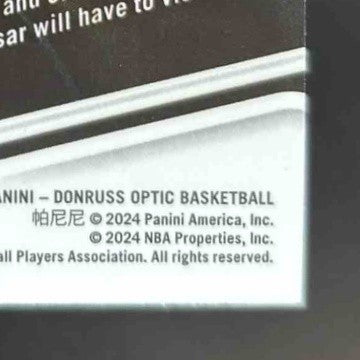 2023-24 Panini Donruss Optic Amen Thompson Lights Out Holo Prizm Rookie Rockets