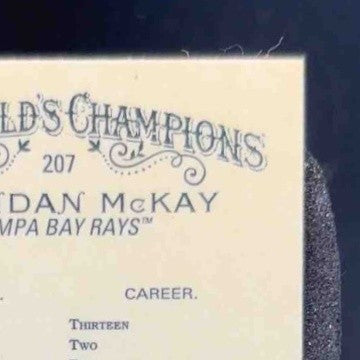2020 Topps Allen & Ginter Chrome Brendan McKay Mini Red 2/5 #207 Tampa Bay Rays