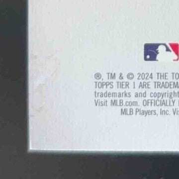 2024 Topps Tier One Bobby Miller Break Out Auto Blue Foil 75/99 LA Dodgers