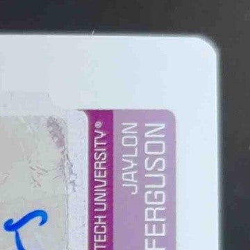 2019 Score Jaylon Ferguson Rookies Signatures Printing Plate Black 1/1 Auto