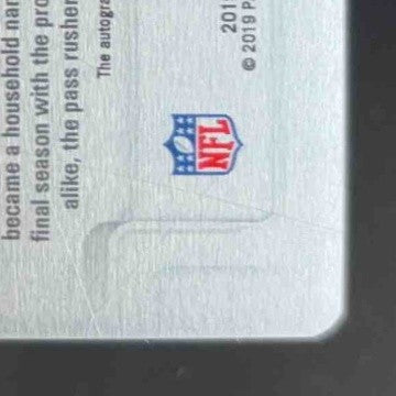 2019 Score Jaylon Ferguson Rookies Signatures Printing Plate Black 1/1 Auto