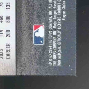 2024 Topps Stadium Club Jackson Merrill Chrome Pearl White Refractor 8/30 Padres