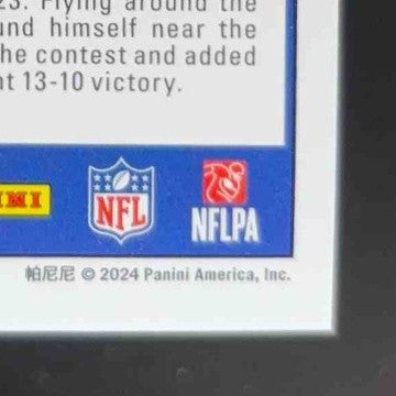 2024 Panini Score Tyler Nubin Signatures #347 Auto RC New York Giants