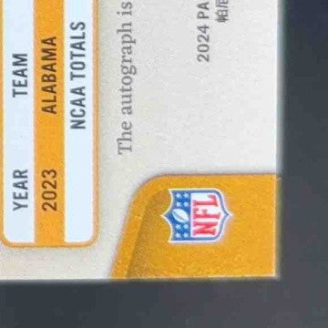 2024 Panini Gold Standard Will Reichard Auto 44/299 #184 Minnesota Vikings