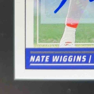 2024 Panini Score Nate Wiggins Signatures #320 Auto RC Baltimore Ravens