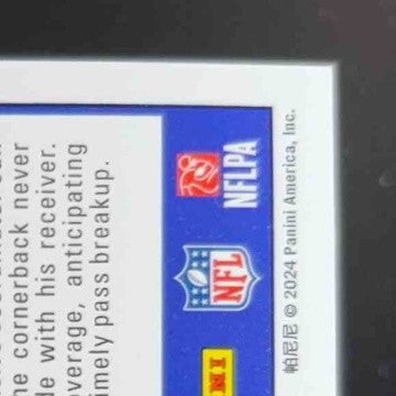 2024 Panini Score Nate Wiggins Signatures #320 Auto RC Baltimore Ravens