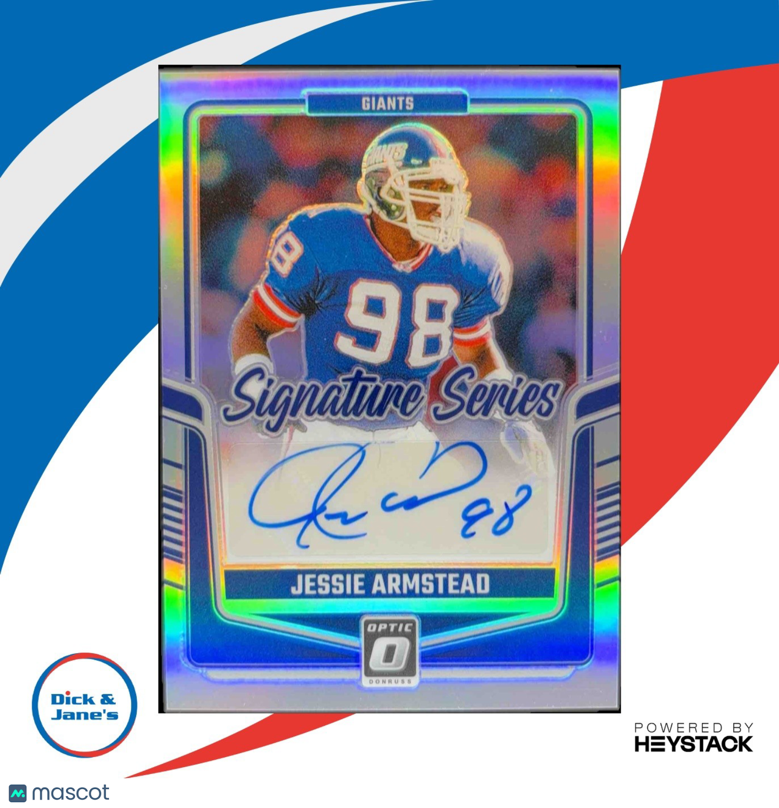 2024 Panini Donruss Optic Jessie Armstead Signature Series Holo #SSH-JAD Auto
