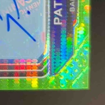 2020 Prizm Patrick Queen Rookie Auto Neon Green Pulsar #381 RC Baltimore Ravens