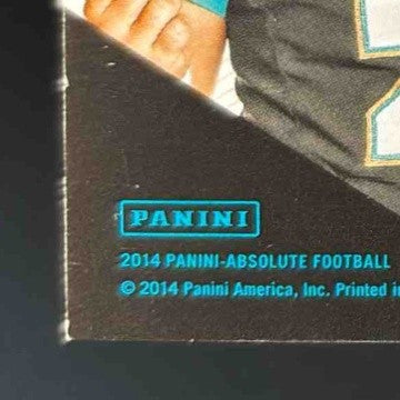 2014 Panini Absolute Blake Bortles Leather Laces Football 38/43 Jaguars Rookie