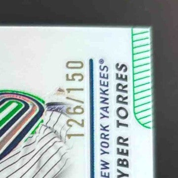 2024 Topps Pristine Gleyber Torres Green Refractor 126/150 #154 New York Yankees