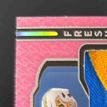 2024 Certified Brenden Rice Freshman Fabric Mirror Signatures Pink Etch 47/49 RC