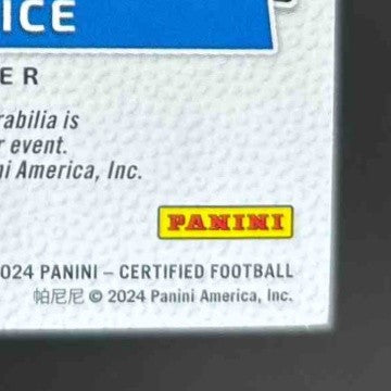 2024 Certified Brenden Rice Freshman Fabric Mirror Signatures Pink Etch 47/49 RC