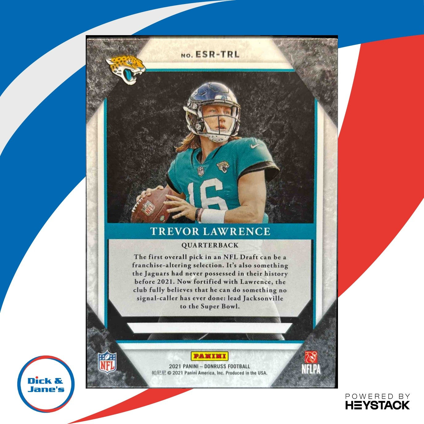 2021 Panini Donruss Trevor Lawrence Elite Series Rookies Jacksonville Jaguars