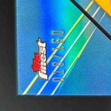 2023 Topps Composite DeAngelo Hall Finest Sky Blue Refractor 18/150 Redskins