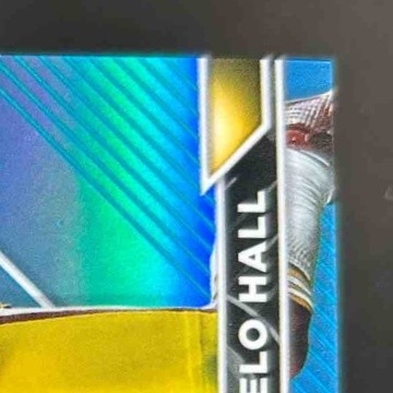 2023 Topps Composite DeAngelo Hall Finest Sky Blue Refractor 18/150 Redskins