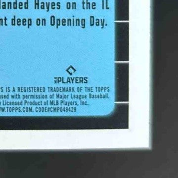 2021 Topps Update Ke Bryan Hayes Black Gold #BG-21 RC Pittsburgh Pirates