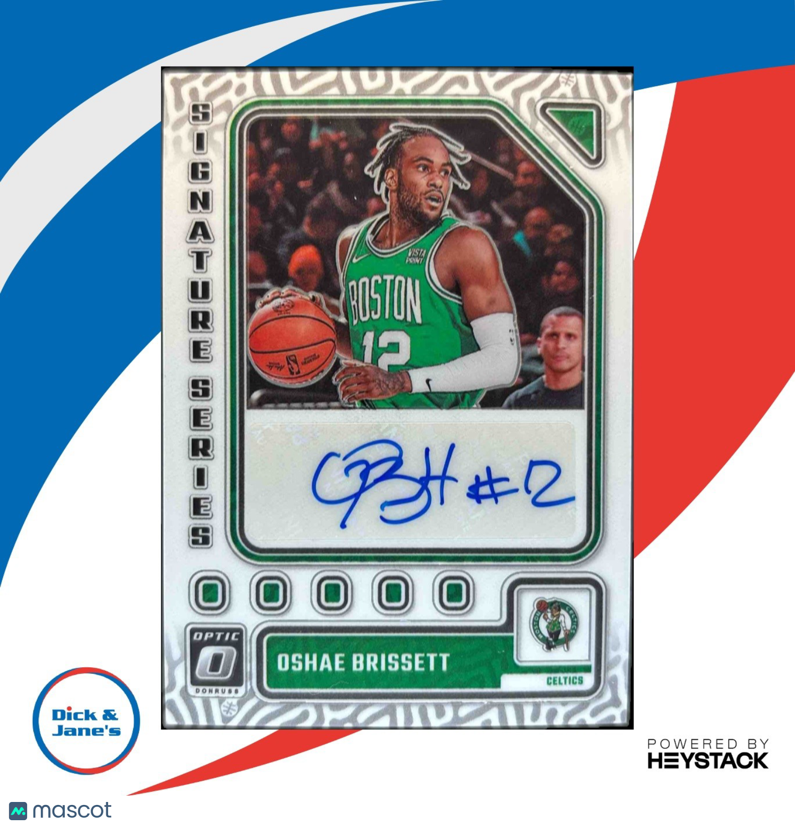 2023-24 Panini Donruss Optic Oshae Brissett Signature Series Auto Boston Celtics
