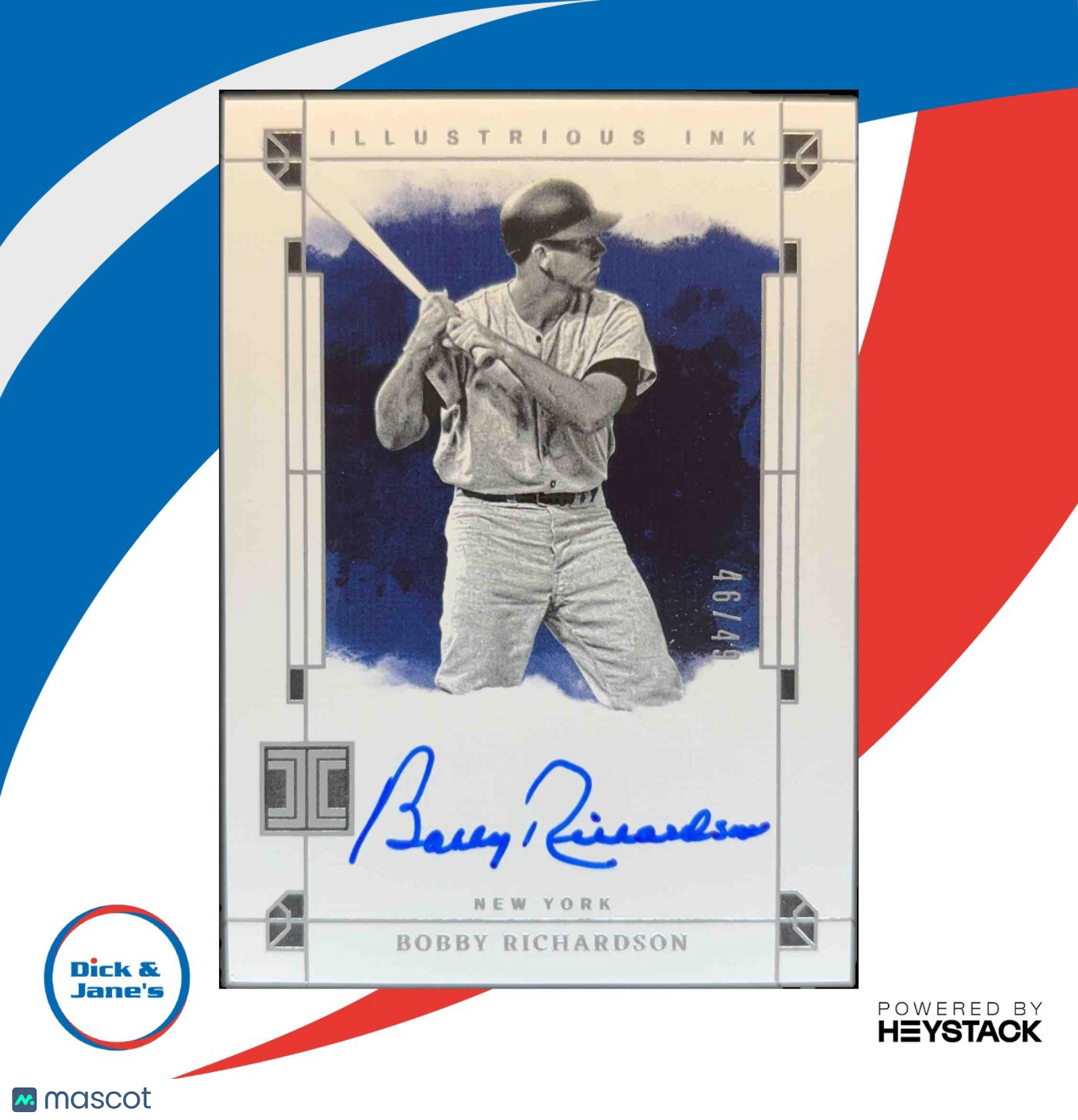 2024 Panini Impeccable Bobby Richardson Illustrious Ink 46/49 Auto Yankees