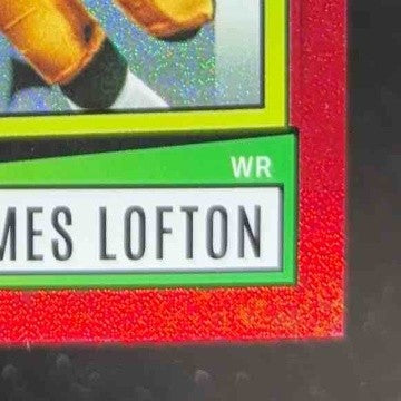 2022 Panini Score James Lofton Dots Red 99/499 #102 Green Bay Packers