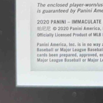 2020 Panini Immaculate Collection Ramon Laureano Red /49 MEM Oakland Athletics