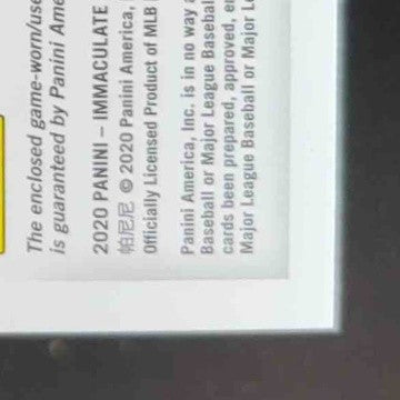 2020 Panini Immaculate Collection Eddie Rosario Red /49 #85 MEM Minnesota Twins