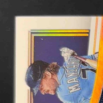 2023 Immaculate Collection Kyle Manzardo Jumbo Team Logo /25 Tampa Bay Rays