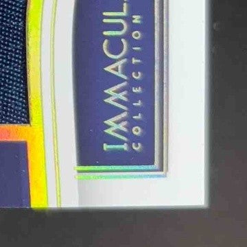 2023 Immaculate Collection Kyle Manzardo Jumbo Team Logo /25 Tampa Bay Rays