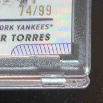 2024 Topps Pristine Gleyber Torres Purple Refractor 74/99 #154 New York Yankees