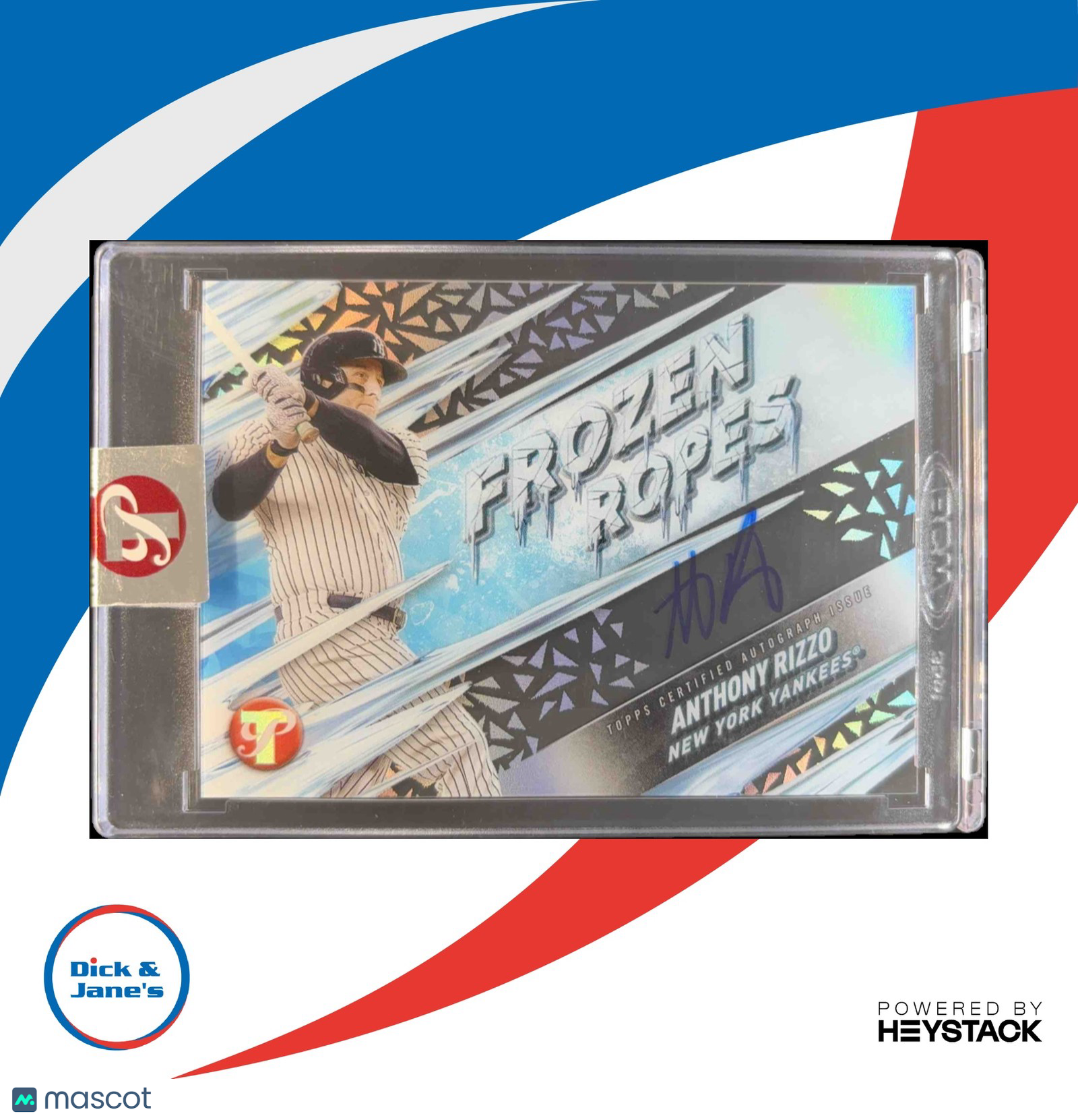 2024 Topps Pristine Anthony Rizzo Frozen Ropes Auto #FRA-AR New York Yankees